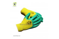 دستکش بافته شده با روکش نیتریل استادکار سبز و زرد سایز XL