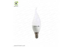 لامپ LED پارس شعاع توس مدل اشک 7 وات شفاف سفید