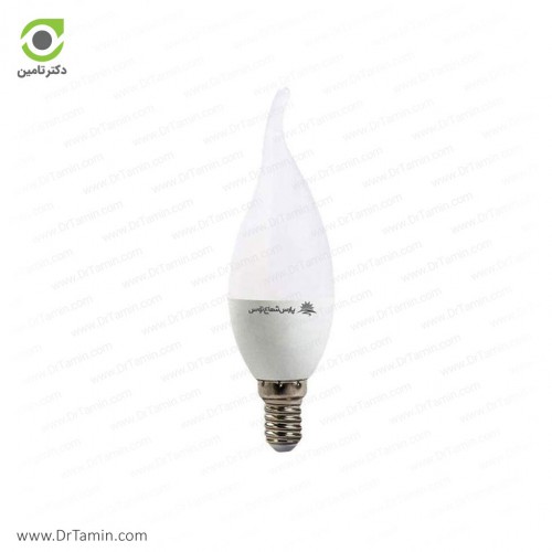 لامپ LED پارس شعاع توس مدل اشک 7 وات شفاف سفید