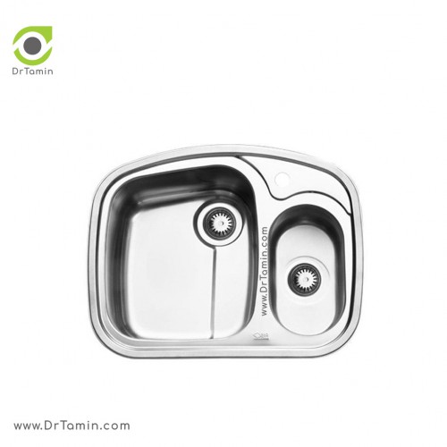 سینک ظرفشویی توکار ایلیا استیل مدل 2016 (ابعاد 50×63 سانتیمتر)