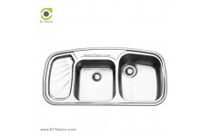 سینک ظرفشویی توکار ایلیا استیل مدل 2020 (ابعاد 51×100 سانتیمتر)