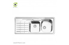 سینک ظرفشویی توکار ایلیا استیل مدل 2047 (ابعاد 50×120 سانتیمتر)