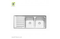 سینک ظرفشویی توکار ایلیا استیل مدل 2060 (ابعاد 50×120 سانتیمتر)