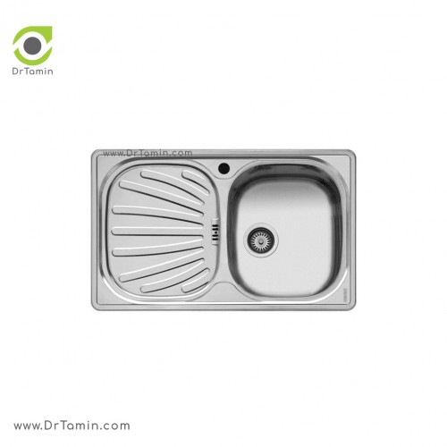 سینک ظرفشویی توکار اخوان کد 14 <br> ( 80cm×50cm)