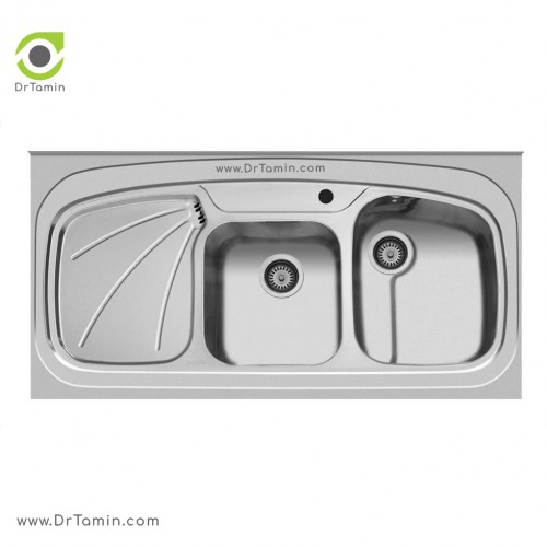 سینک ظرفشویی روکار اخوان کد 25 (120cm×60cm)