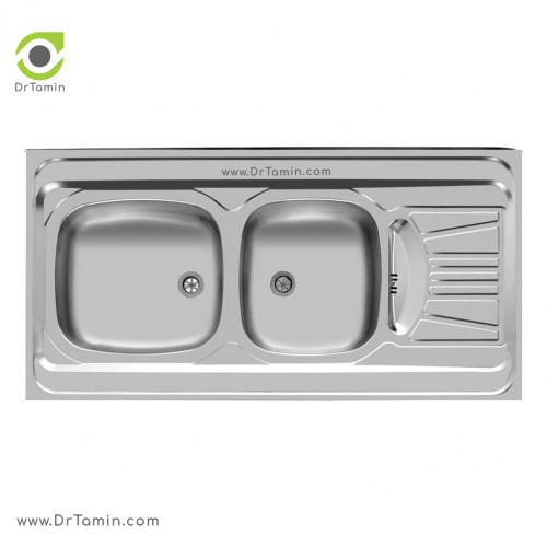 سینک ظرفشویی روکار اخوان کد S 40 <br> ( 120cm×60cm)
