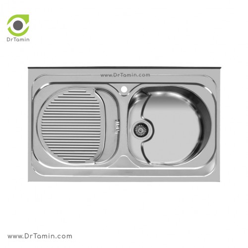 سینک ظرفشویی روکار اخوان کد 115 <br> ( 100cm×60cm)