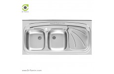 سینک ظرفشویی روکار اخوان کد 121 (120cm×60cm)