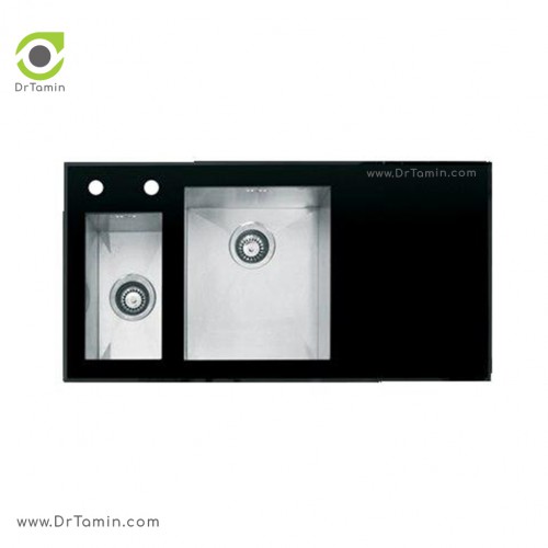 سینک ظرفشویی توکار اخوان کد 181 (100cm×51cm)