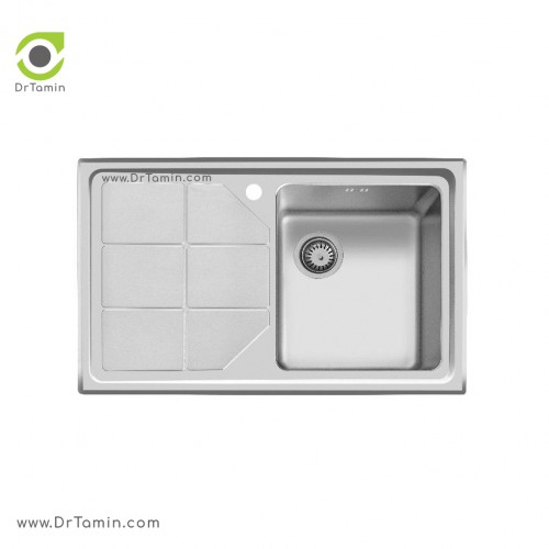 سینک ظرفشویی توکار اخوان کد 316 (80cm×50cm)