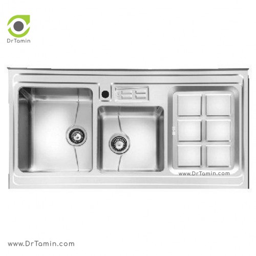 سینک ظرفشویی روکار اخوان کد 320s (120cm×60cm)