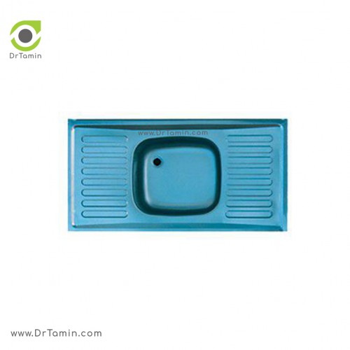 سینک ظرفشویی روکار اخوان کد B10050-2 (100cm×50cm)